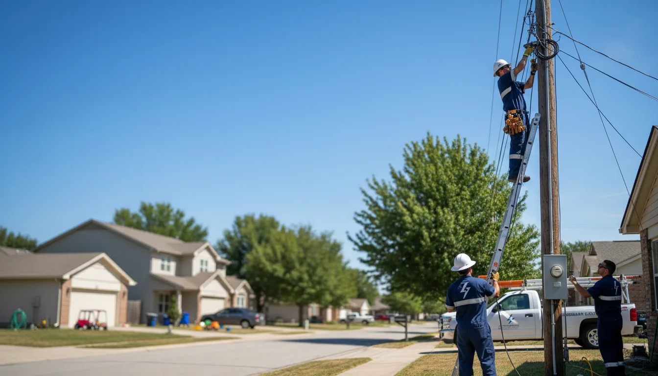Residential electrician providing installation services in Ayr, ND